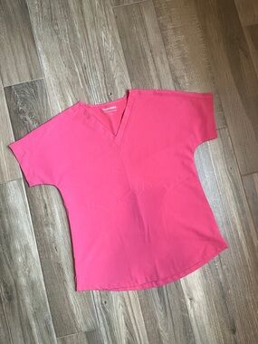 Mandala Women's V-Neck Tunic Top in Mauve Pink